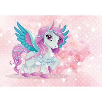Papier Peint Muraux Licorne Fille 368x254 cm