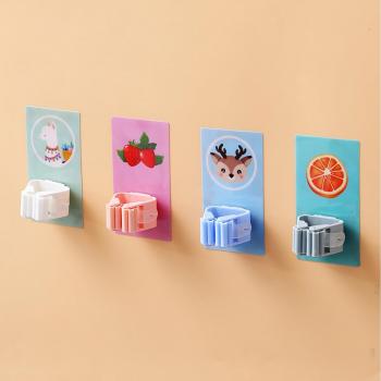 Support de serpillière amusant, 4 designs d'autocollants, pratique pour la cuisine et la salle de bain