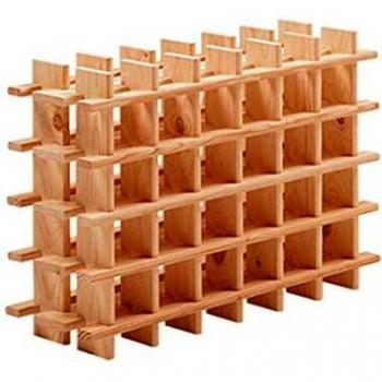 Pine Wood Bottle Rack 75 x 22 x 54 cm