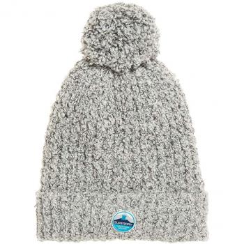 Superdry Gorro de Punto Clarrie Stitch, Talla única, Gris