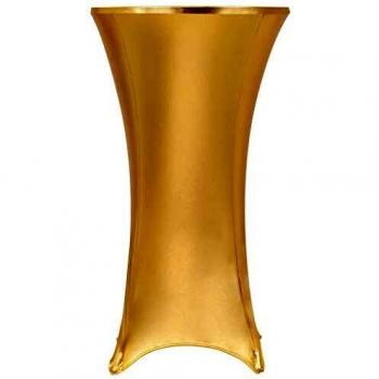 Vidaxl Gold Stretch Table Covers 80 cm (Set of 2)