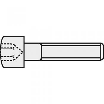 Zylinderschrauben M3 x 8 mm Innensechskant DIN 912 Stahl 8.8 geschwärzt