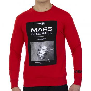 Felpa NASA Mars03S Manica Lunga Rosso XS