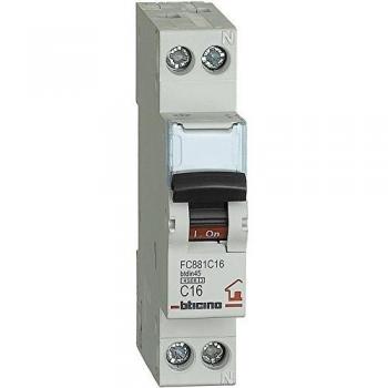 Interruttore Automatico Magnetotermico 16A 1P+N 4,5kA BTDIN-RS FC881C16