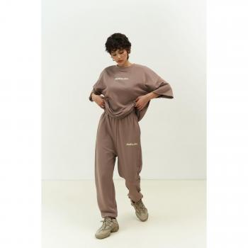 Taupe Manno T-Shirt and Jogger Set
