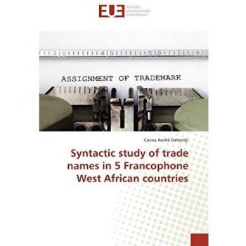 Syntactic study of trade names in 5 Francophone West African countries