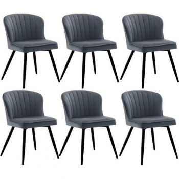 EUGAD 4‑Fuß Stühle – 6‑er Set für das Esszimmer