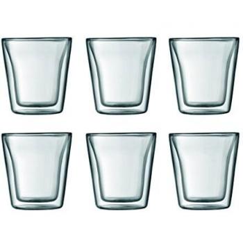 Bodum Thermoglas CANTEEN Glasset (0,1 Liter) transparent