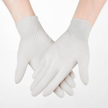 Synthetic Nitrile Gloves White 100pcs/Box