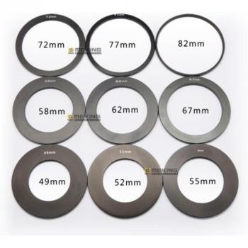 Meking Adapter für Quadratfilter 49mm-82mm DSLR Cokin P Serie