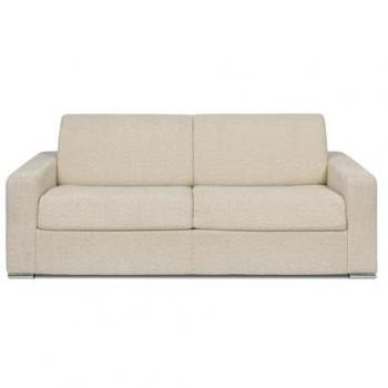 Canapé express 4 places en bouclette beige