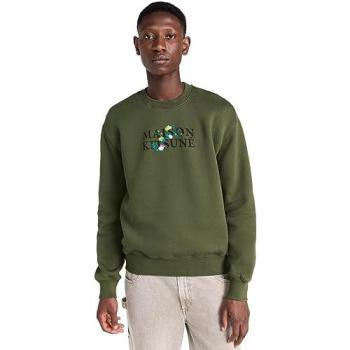 Maison Kitsuné Green Cotton Crewneck – Men, Size M