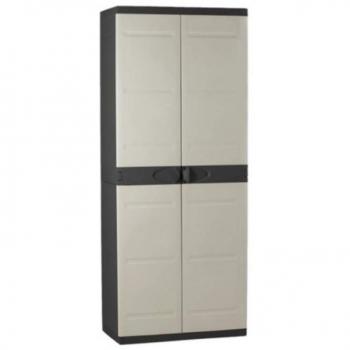 Armario 4 Estantes 70 cm Titanium Plastiken Negro