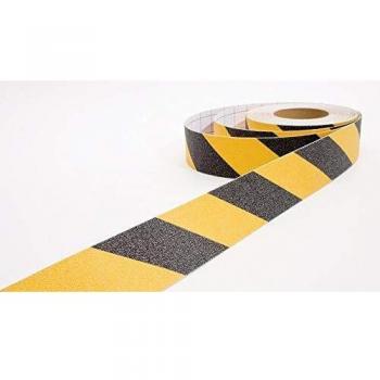 Non-slip tape, self-adhesive, black/yellow, 50 mm x 18.3 m