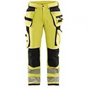 Pantaloni Alta Visibilità Artigianali 4D 1997 Giallo Fluorescente/nero 3XL FR(54) SE(C60) Corti