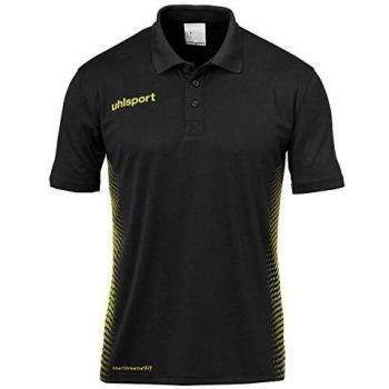 Uhlsport Score Polo Enfant Noir/Fluo Jaune Taille 164