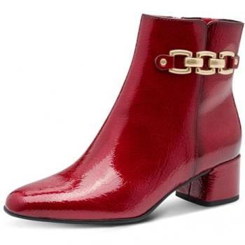 Abendglitter: MARCO TOZZI Stiefelette – Blockabsatz & goldfarbener Zierkette