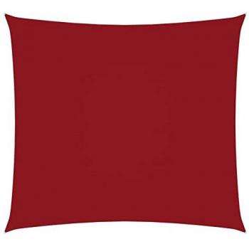 3.6x3.6 m Red Sunshade Sail Oxford Fabric by vidaXL