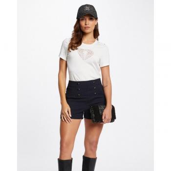 T-shirt blanc Morgan DISTRI