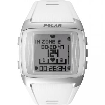 Women’s Polar FT60 Sports Wristband – Pure White