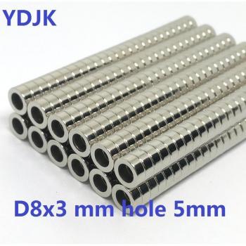 50PCS Permanent Neodymium Magnet 8x3mm N35