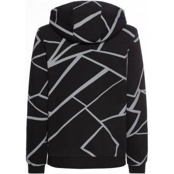 Hoodie LAURA SCOTT in Schwarz mit Allover-Print