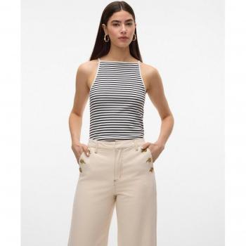 Vero Moda Top halter básico rayas