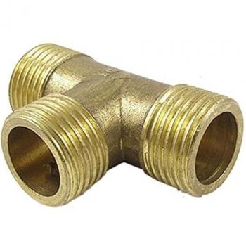 Brass T-Connector Water/Fuel Pipe, 1 BSP Male Thread