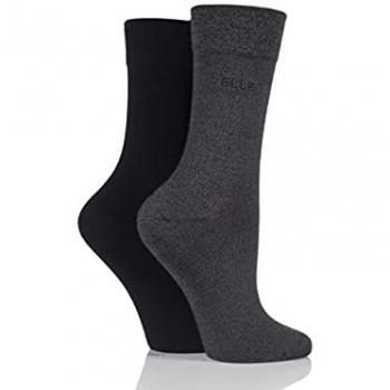 Pure Bamboo Bliss: Two Pair Plain Socks