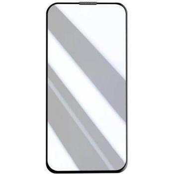 Avizar Copertura Vetro Temperato iPhone 15 Pro, adesione totale, bordo smussato nero