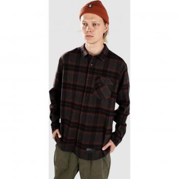 Camicia Marshall Flannel in Tinta Marrone