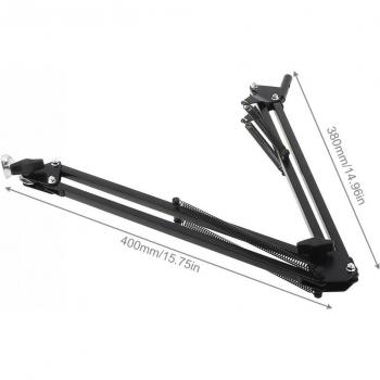 Soporte de Metal para Micrófono y Lámpara de Mesa