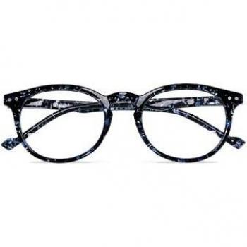 Jumelles de Lecture Twins Optics Or Brun Mat Noir-Bleu Puissance +2