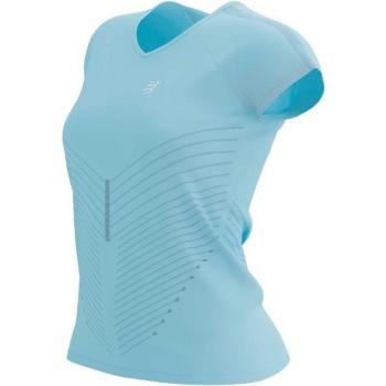 Compressport Damen T-Shirt Aqua Blue XS – Performance‑Line