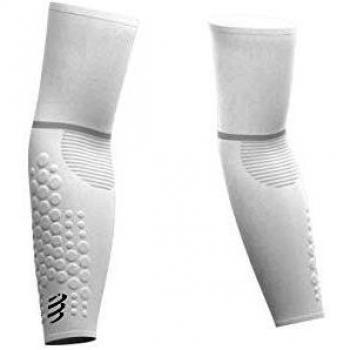T2 UltraLight ArmWarmers – Compressport (White, Men's)