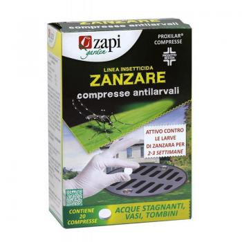 ZAPI LARVICIDA IN COMPRESSE CON FORMULA ANTIZANZARE 20 PEZZI