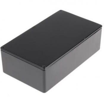 Caja Presofundida de Aluminio Negra IP54 RS PRO