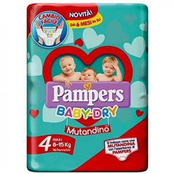 Pampers Baby Dry Mutandino Maxi Duo 64 pannolini