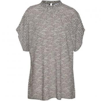 Lascana Camicia Donna Inchiostro Nero/Blanco