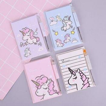 Karikatur Einhorn Schreibwaren Set