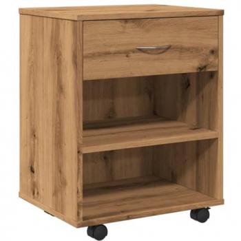 Armario con Ruedas Madera Ingeniería Roble Artisan 46x36x59 cm