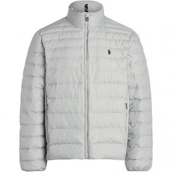 Cazadora de hombre Polo Ralph Lauren termopluma gris claro