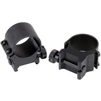 Weaver 49120 Unisex 30mm Detachable Rifle Scope Top Mount Rings – Matte Black