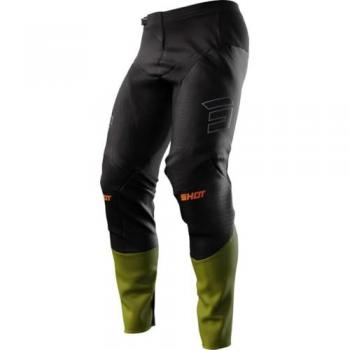 Pantalon de motocross Shot Contact Patrol Noir-Kaki 34