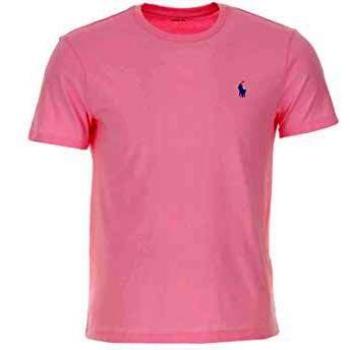 T-shirt Polo Ralph Lauren en Coton Rose Ajusté