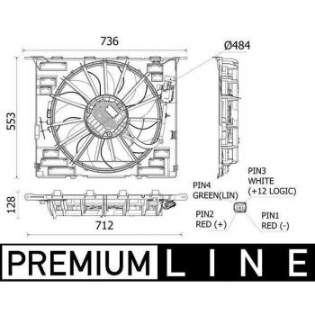 Motor Ventilator MAHLE CFF 535 000P