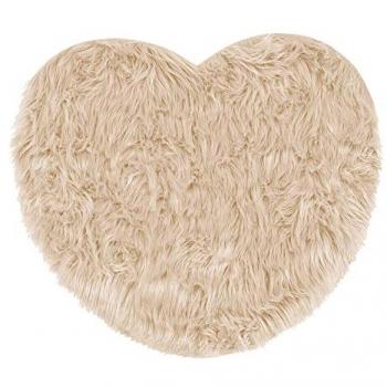 Tapis de Douche Coeur Beige Antidérapant