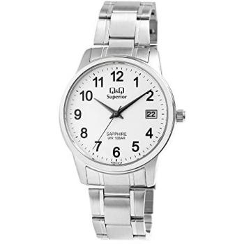 Q & Q Superior Herren-Uhr – Quarz, Edelstahl, 40 mm