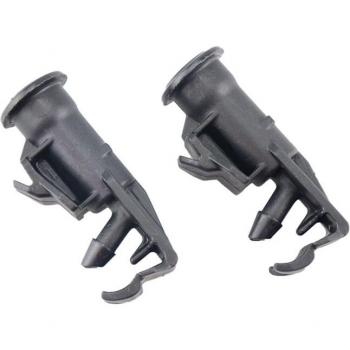 2Pcs Zwarte Voorruit Washer Nozzle voor Ssangyong Korando C Actyon