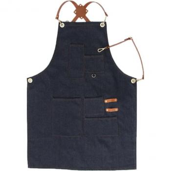 Denim Work Apron for Baristas and Bakers